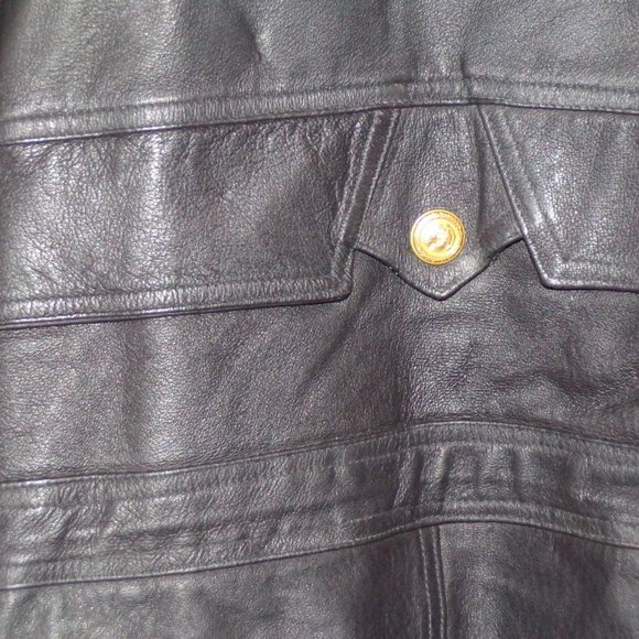 PHASE 2 MENS BLACK LEATHER JACKET - Picture 4 of 5